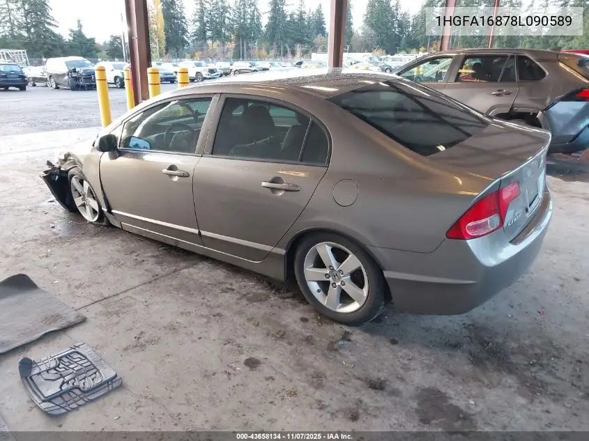 1HGFA16878L090589 2008 Honda Civic Ex