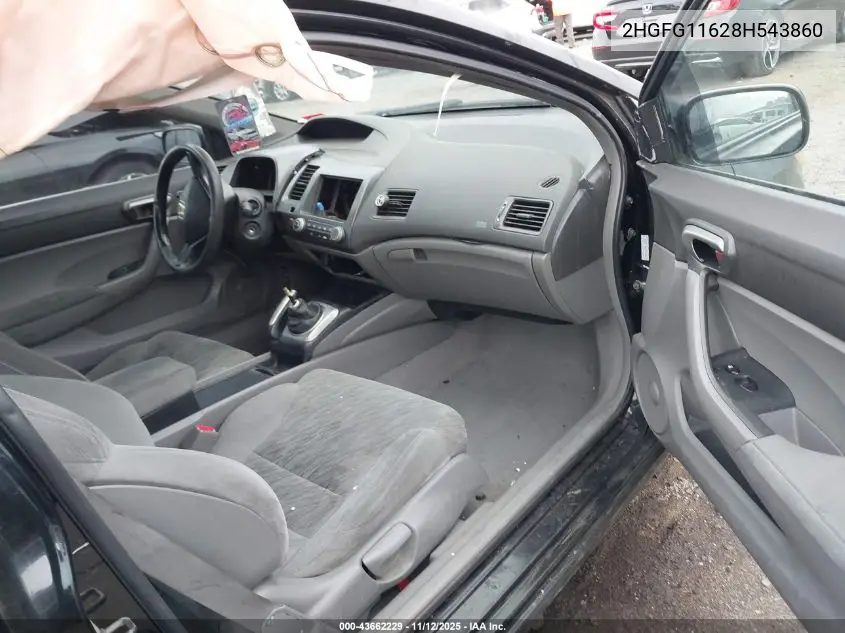 2HGFG11628H543860 2008 Honda Civic Lx