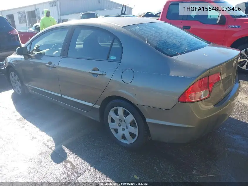 1HGFA15548L073496 2008 Honda Civic Lx
