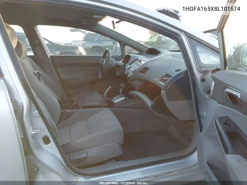 1HGFA165X8L101574 2008 Honda Civic Lx