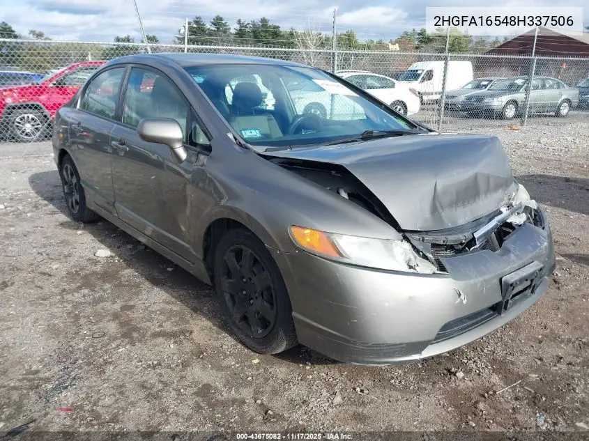 2HGFA16548H337506 2008 Honda Civic Lx