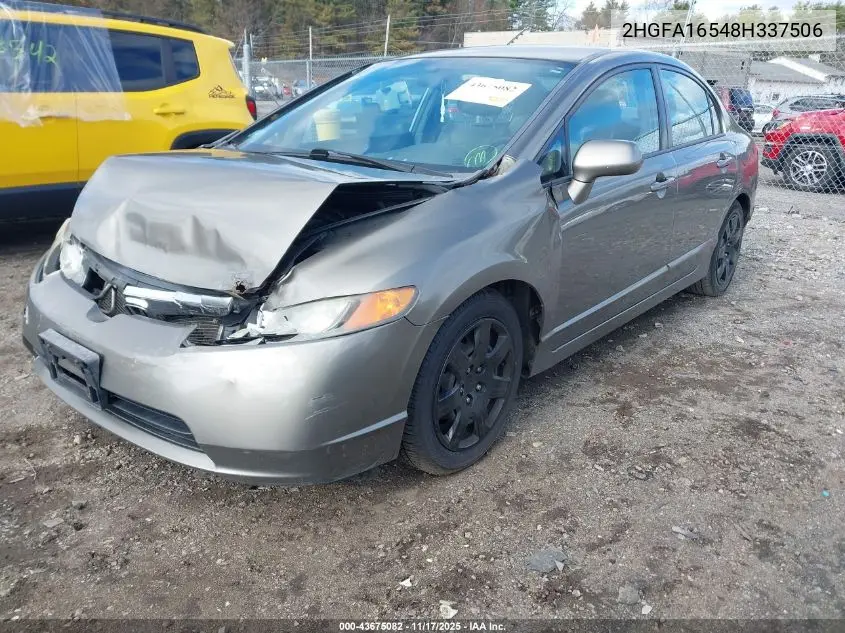 2HGFA16548H337506 2008 Honda Civic Lx