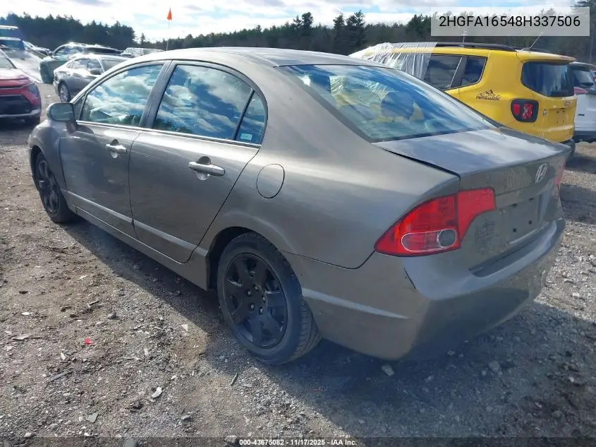2HGFA16548H337506 2008 Honda Civic Lx