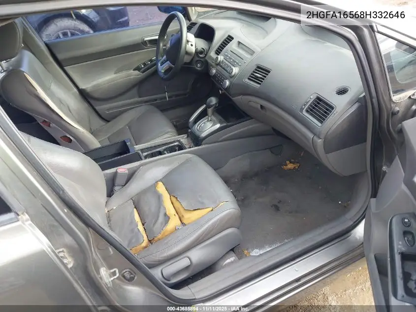 2HGFA16568H332646 2008 Honda Civic Lx