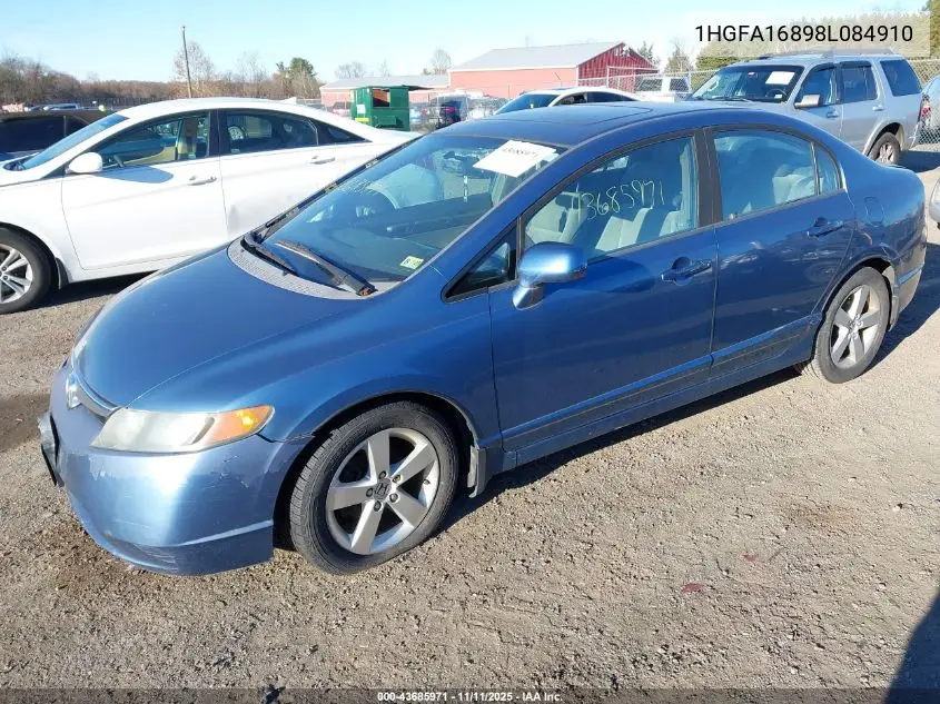 1HGFA16898L084910 2008 Honda Civic Ex