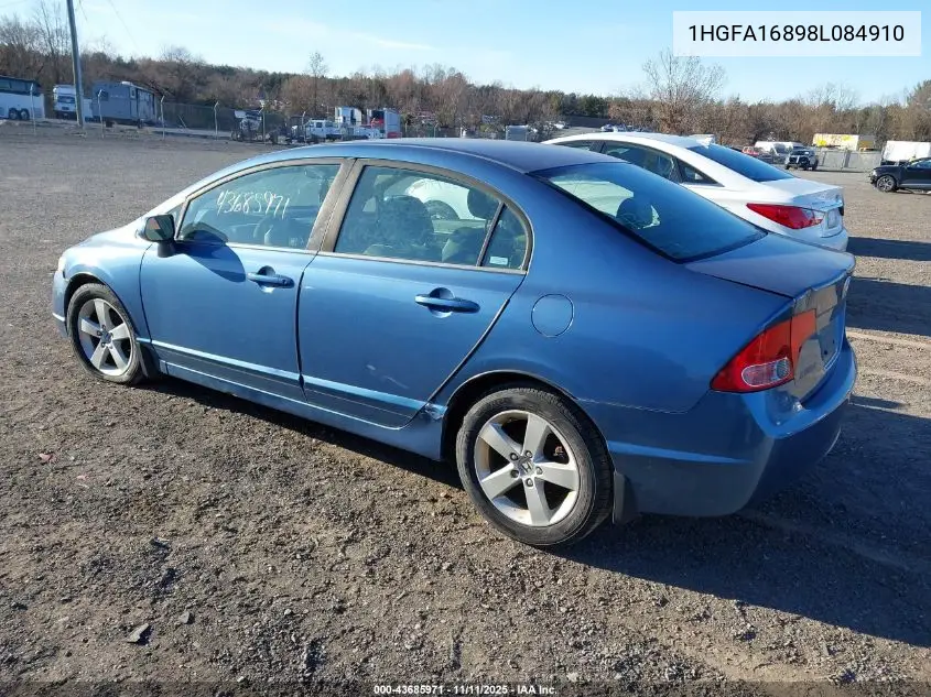 1HGFA16898L084910 2008 Honda Civic Ex