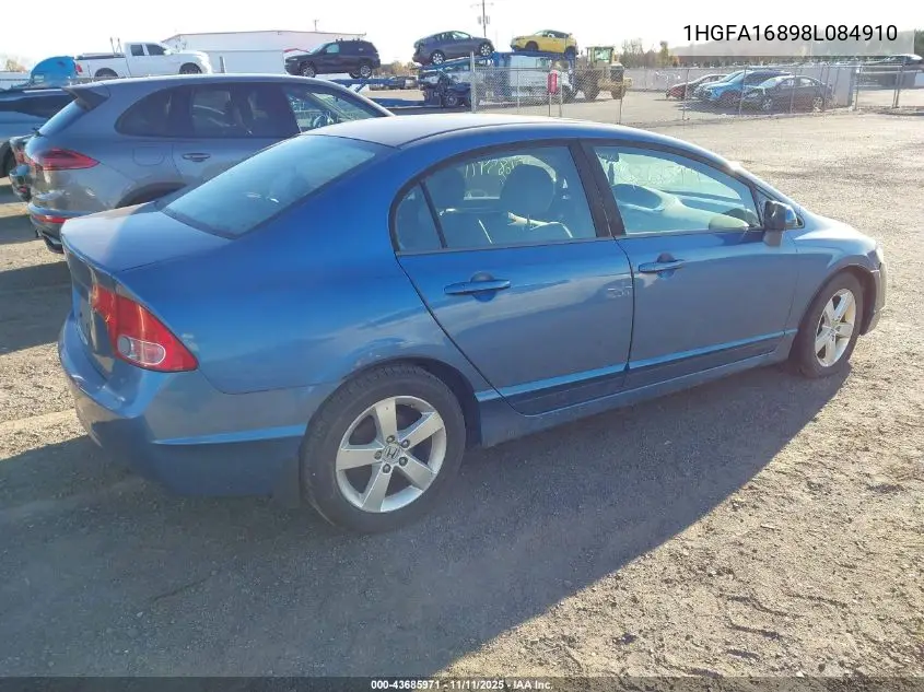 1HGFA16898L084910 2008 Honda Civic Ex