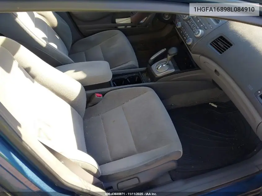 1HGFA16898L084910 2008 Honda Civic Ex