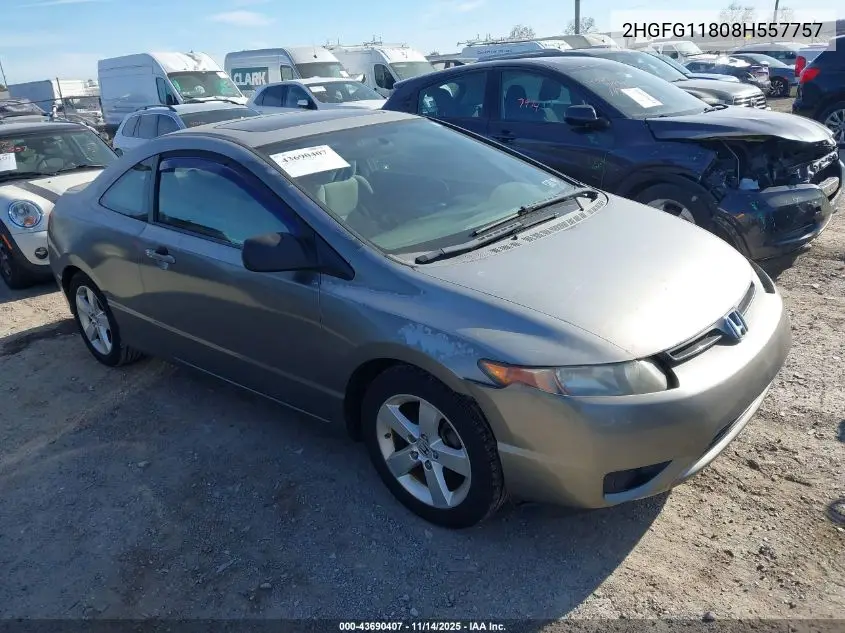 2HGFG11808H557757 2008 Honda Civic Ex