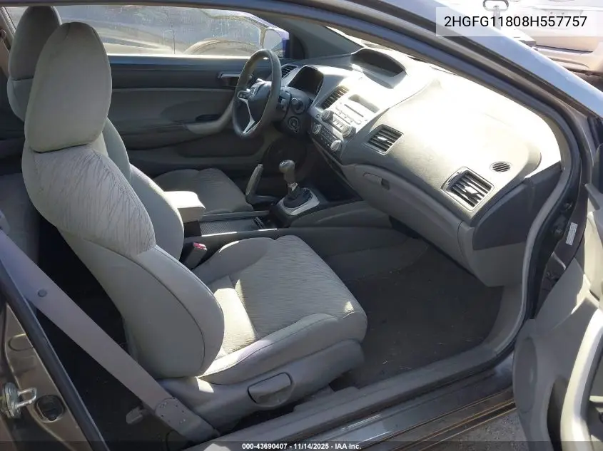 2HGFG11808H557757 2008 Honda Civic Ex