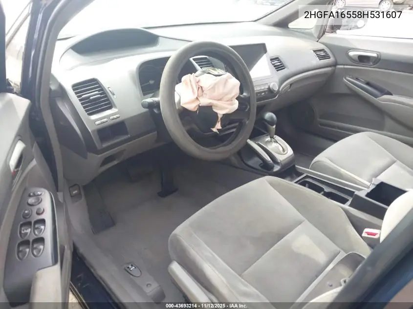 2HGFA16558H531607 2008 Honda Civic Lx