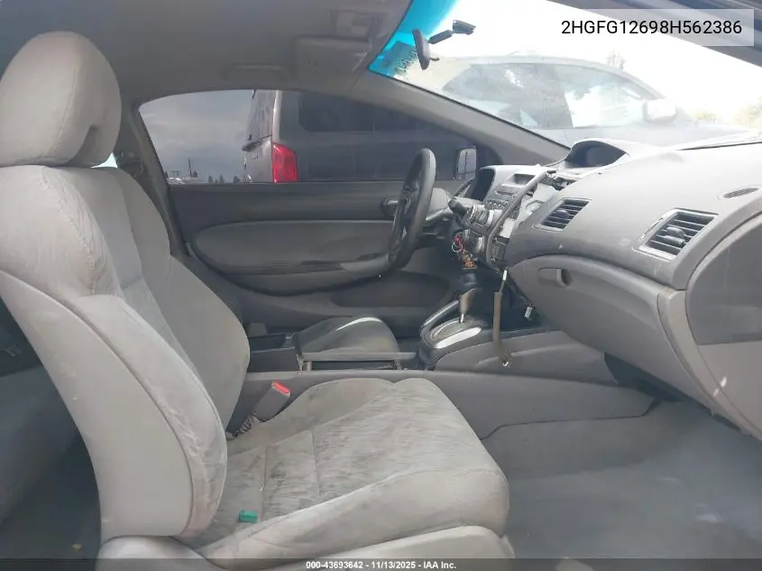 2HGFG12698H562386 2008 Honda Civic Lx