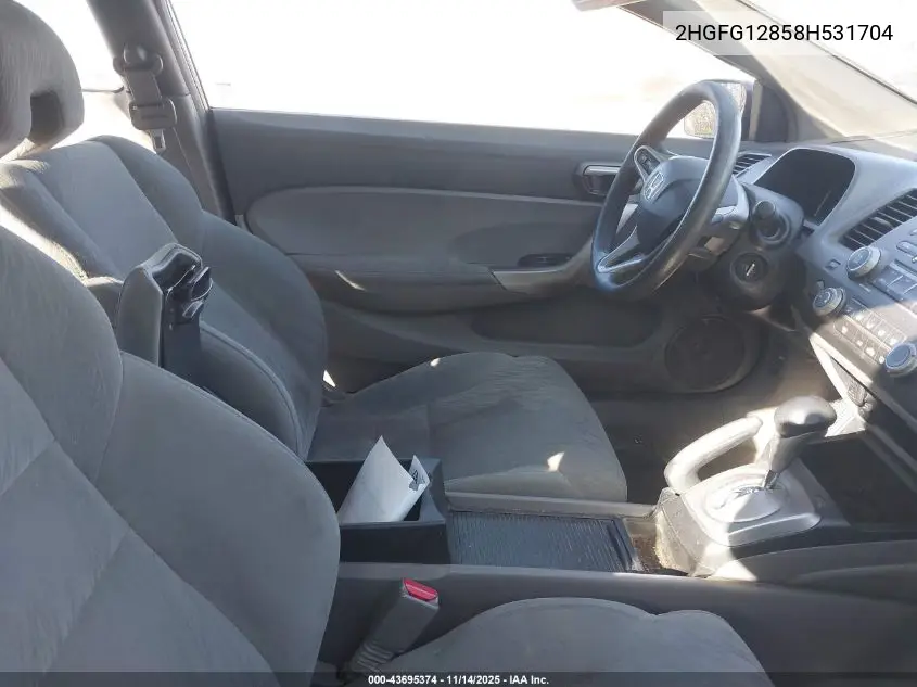 2HGFG12858H531704 2008 Honda Civic Ex