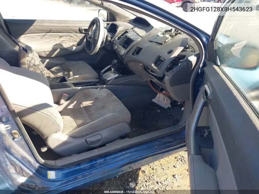 2HGFG128X8H543623 2008 Honda Civic Ex