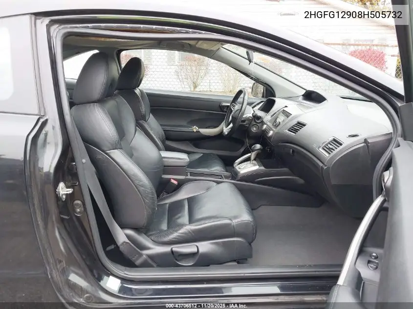 2HGFG12908H505732 2008 Honda Civic Ex-L