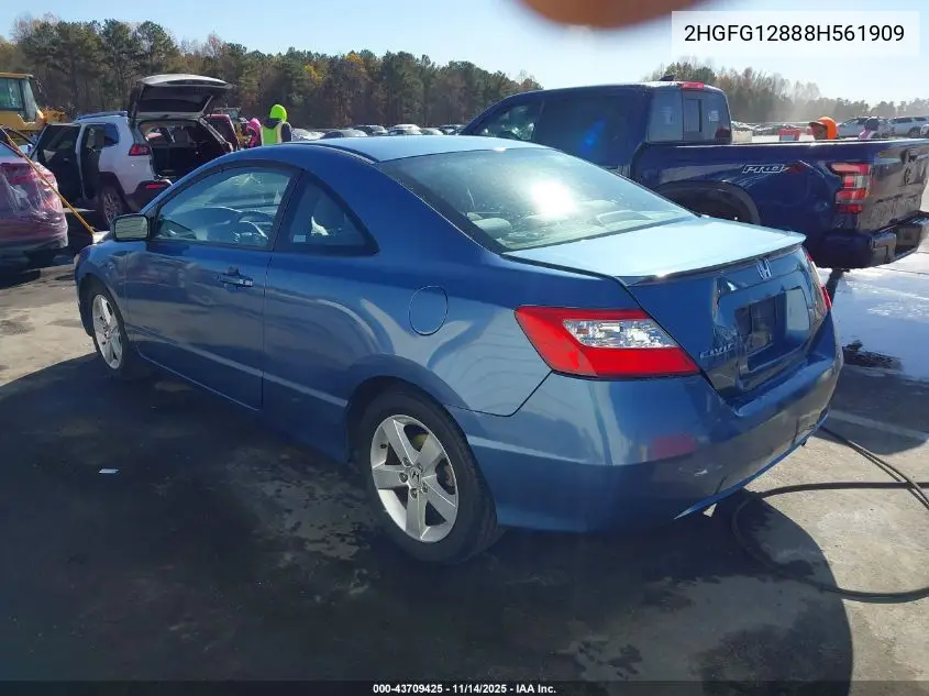 2HGFG12888H561909 2008 Honda Civic Ex