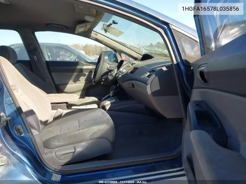 1HGFA16578L035856 2008 Honda Civic Lx