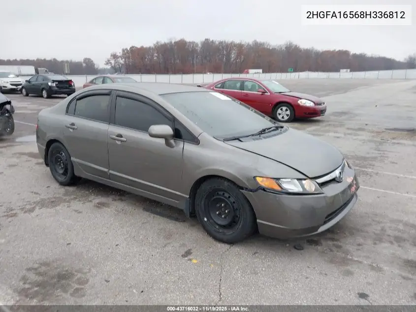 2HGFA16568H336812 2008 Honda Civic Lx