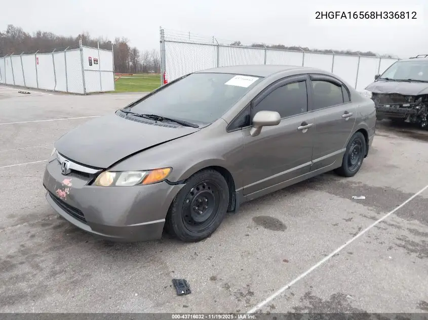 2HGFA16568H336812 2008 Honda Civic Lx