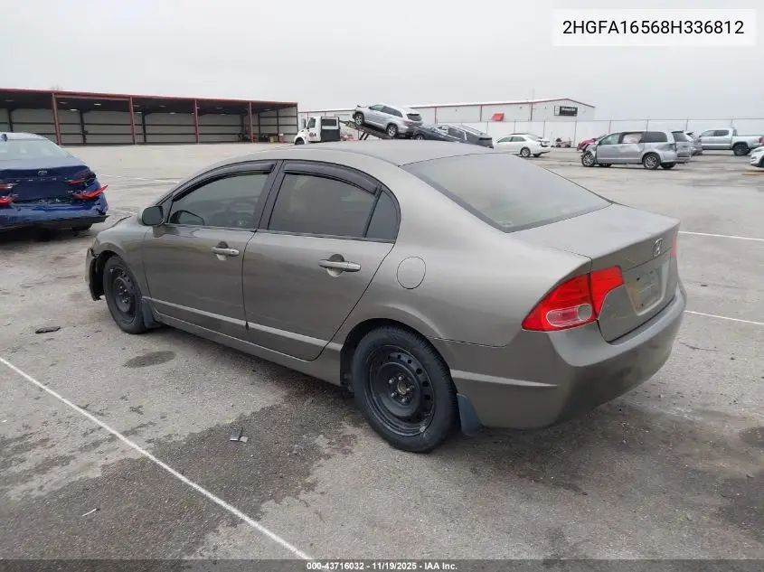 2HGFA16568H336812 2008 Honda Civic Lx