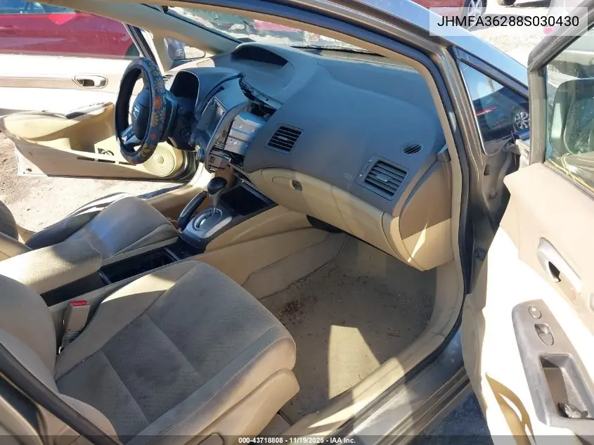 JHMFA36288S030430 2008 Honda Civic Hybrid