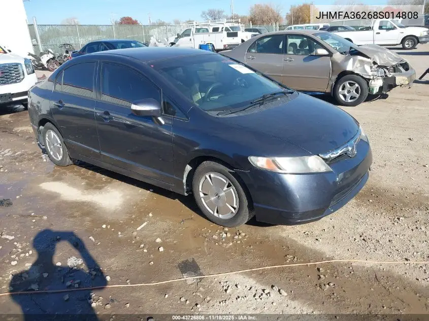 JHMFA36268S014808 2008 Honda Civic Hybrid