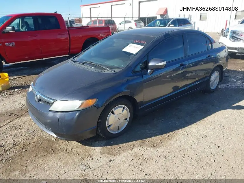 JHMFA36268S014808 2008 Honda Civic Hybrid