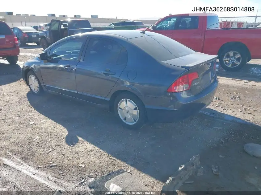 JHMFA36268S014808 2008 Honda Civic Hybrid