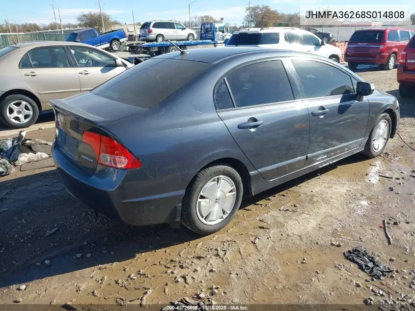 JHMFA36268S014808 2008 Honda Civic Hybrid
