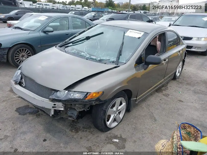 2HGFA16598H325223 2008 Honda Civic Lx