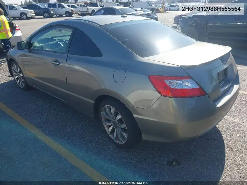 2HGFG12988H565564 2008 Honda Civic Ex-L