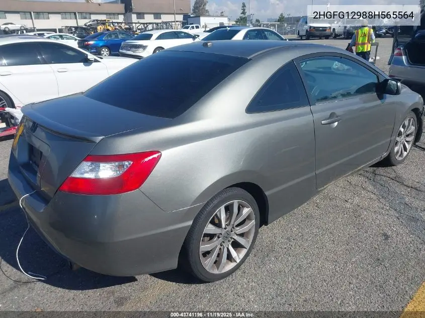 2HGFG12988H565564 2008 Honda Civic Ex-L