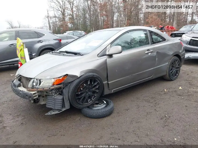 2HGFG12898H541457 2008 Honda Civic Ex