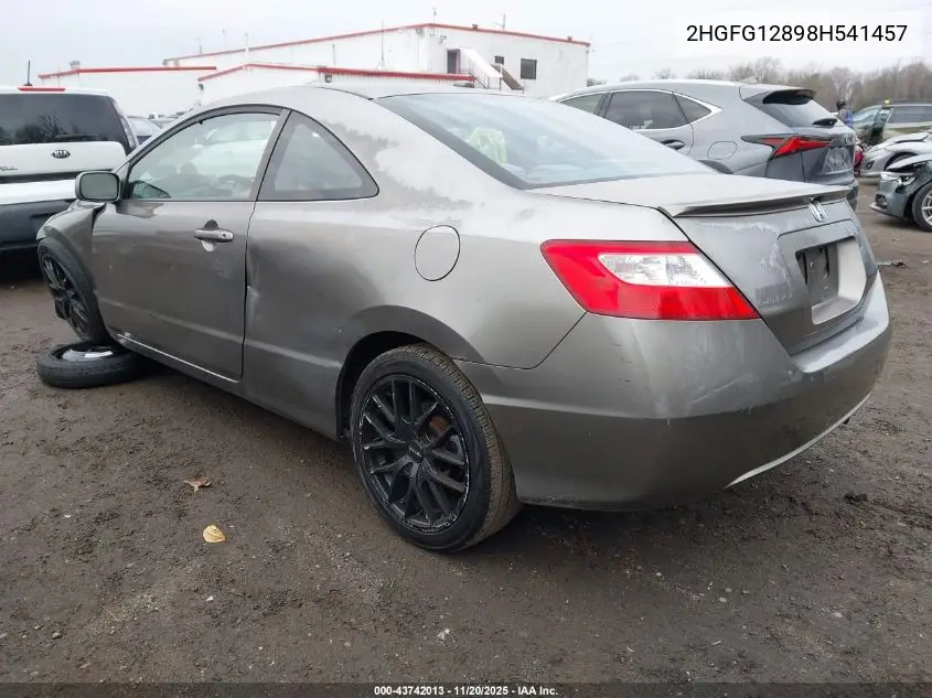 2HGFG12898H541457 2008 Honda Civic Ex