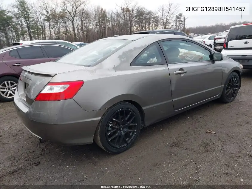 2HGFG12898H541457 2008 Honda Civic Ex