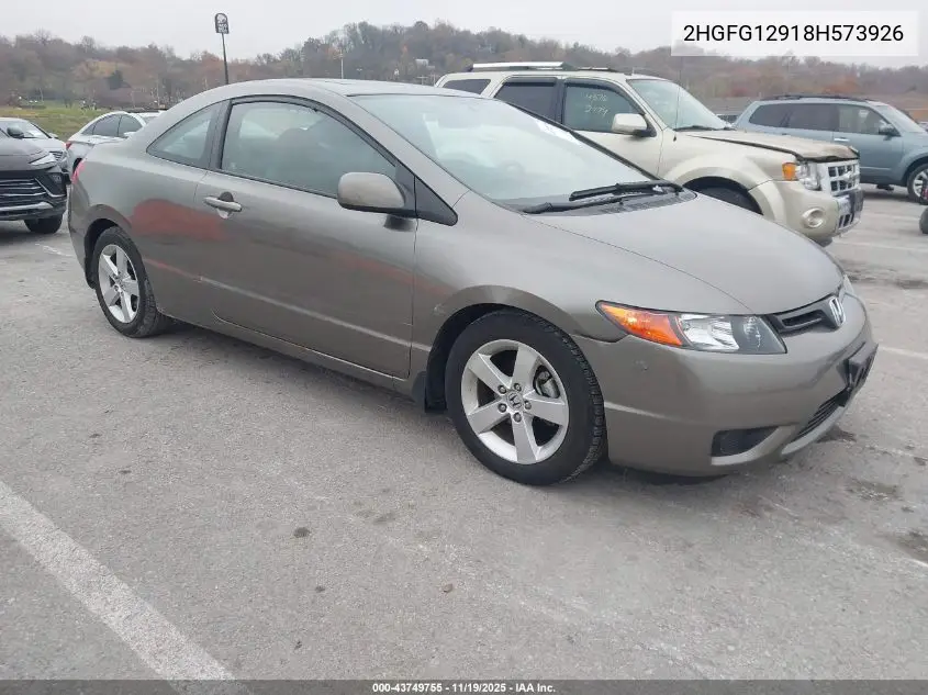 2HGFG12918H573926 2008 Honda Civic Ex-L
