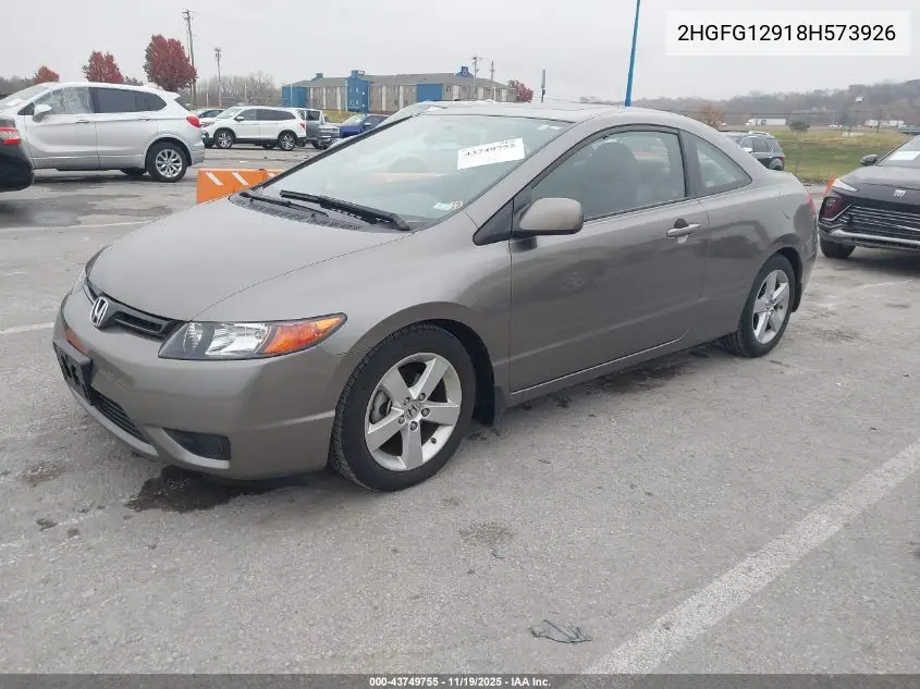2HGFG12918H573926 2008 Honda Civic Ex-L