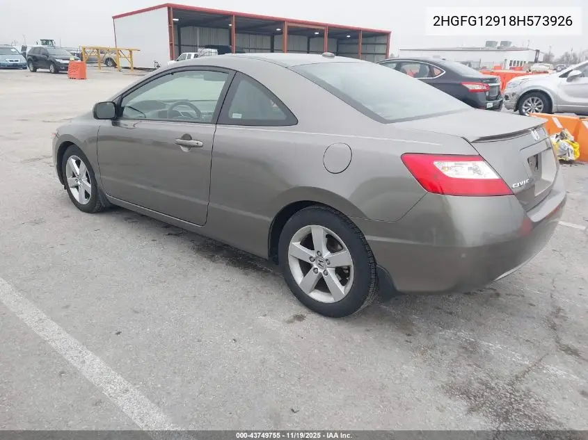 2HGFG12918H573926 2008 Honda Civic Ex-L