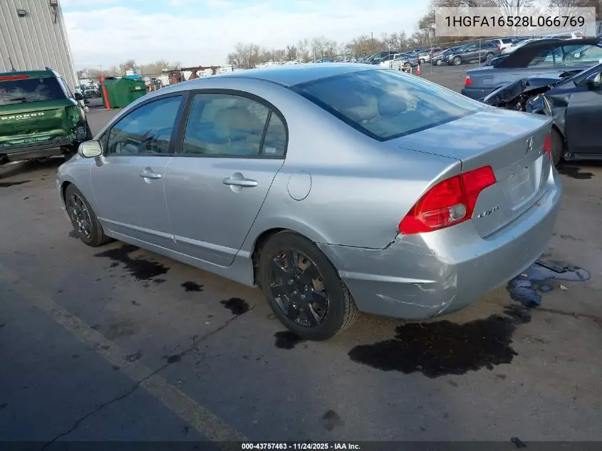 1HGFA16528L066769 2008 Honda Civic Lx