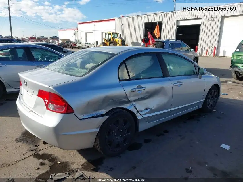 1HGFA16528L066769 2008 Honda Civic Lx