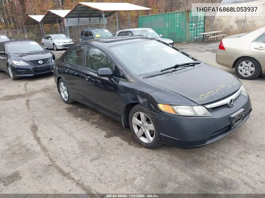 1HGFA16868L053937 2008 Honda Civic Ex