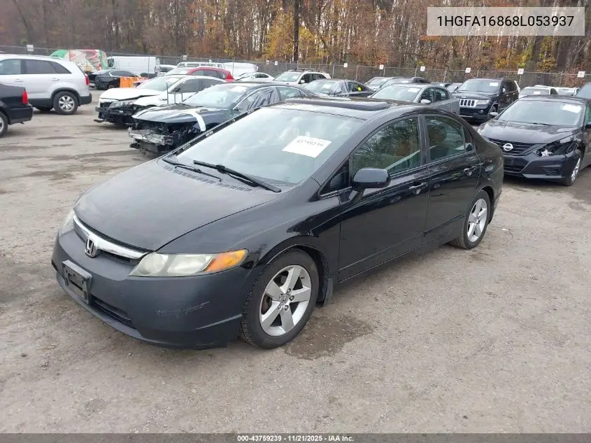 1HGFA16868L053937 2008 Honda Civic Ex