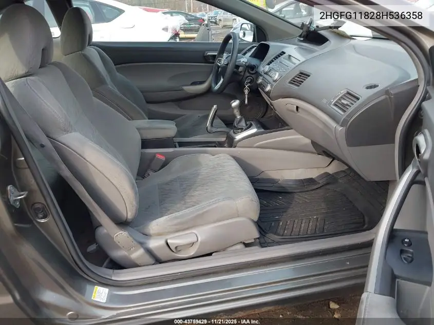 2HGFG11828H536358 2008 Honda Civic Ex