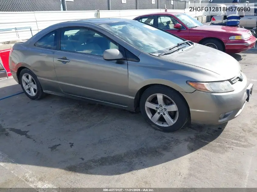 2HGFG12818H576980 2008 Honda Civic Ex