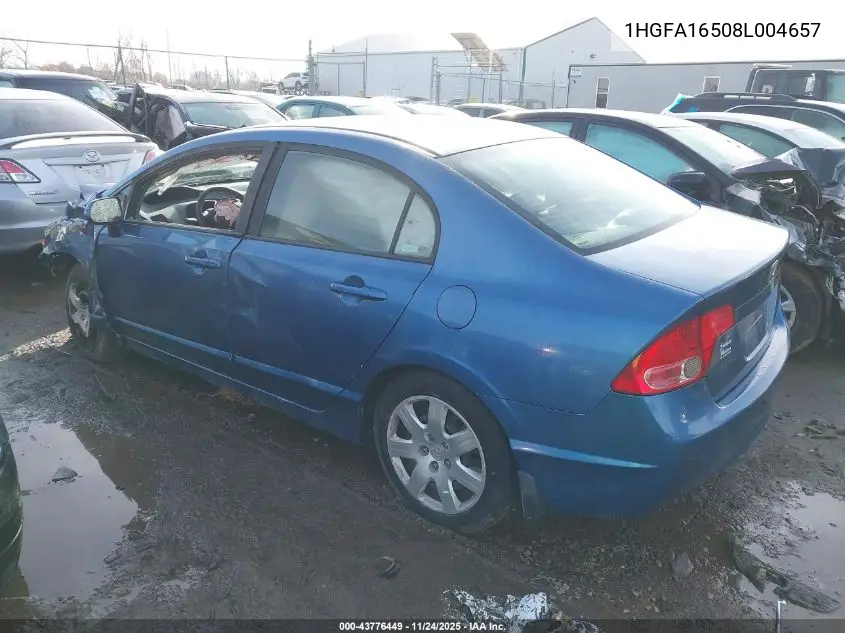 1HGFA16508L004657 2008 Honda Civic Lx