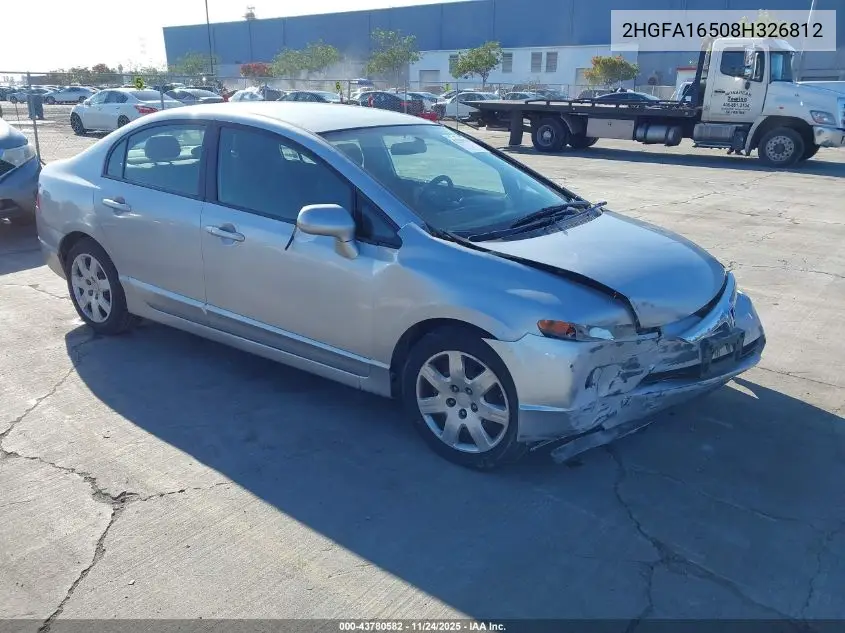 2HGFA16508H326812 2008 Honda Civic Lx