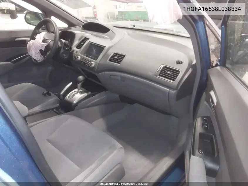 1HGFA16538L038334 2008 Honda Civic Lx