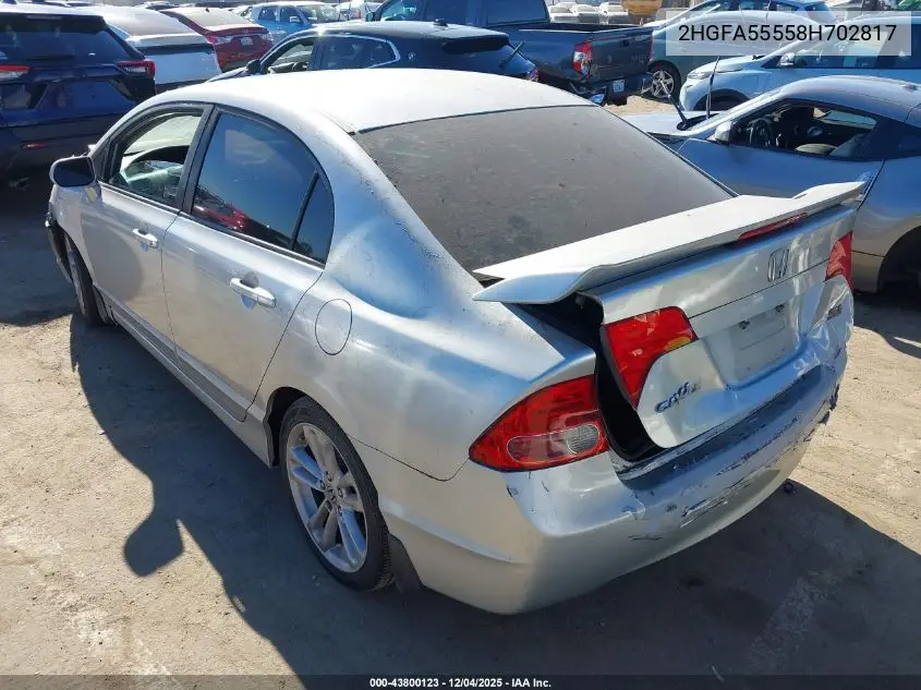 2HGFA55558H702817 2008 Honda Civic Si/Si Mugen