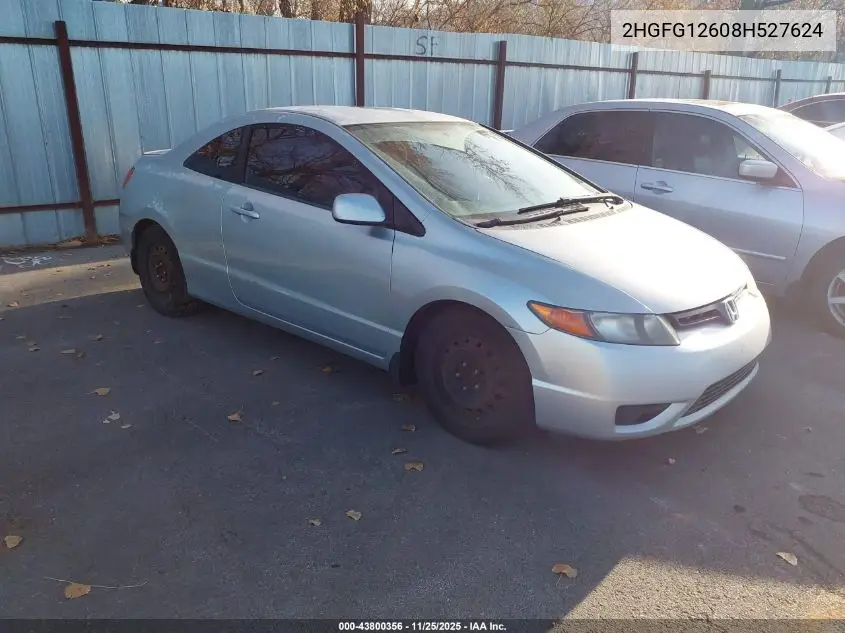 2HGFG12608H527624 2008 Honda Civic Lx