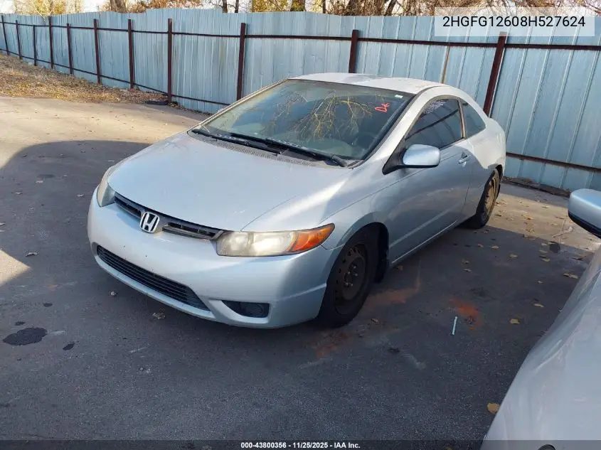 2HGFG12608H527624 2008 Honda Civic Lx